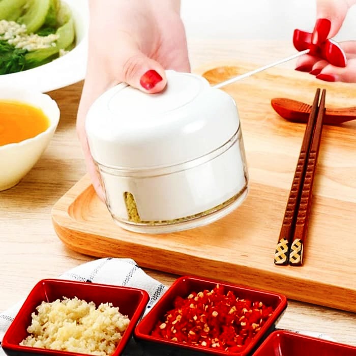 Mini Food Chopper – Hand-Powered Meat Grinder