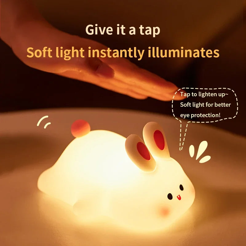 Cute Rabbit Silicone Lamp